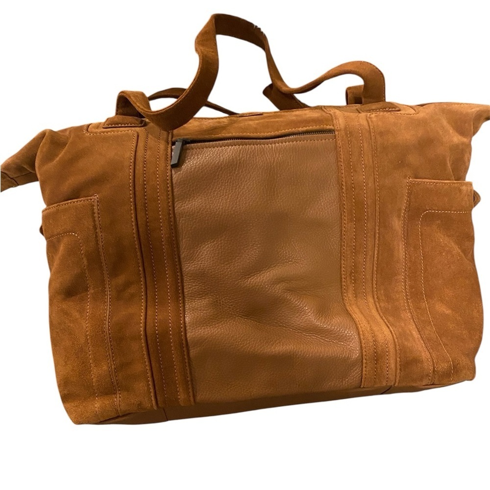 Hammitt Otis Weekender Mahogany Suede and Bronze - Picture 10 of 11